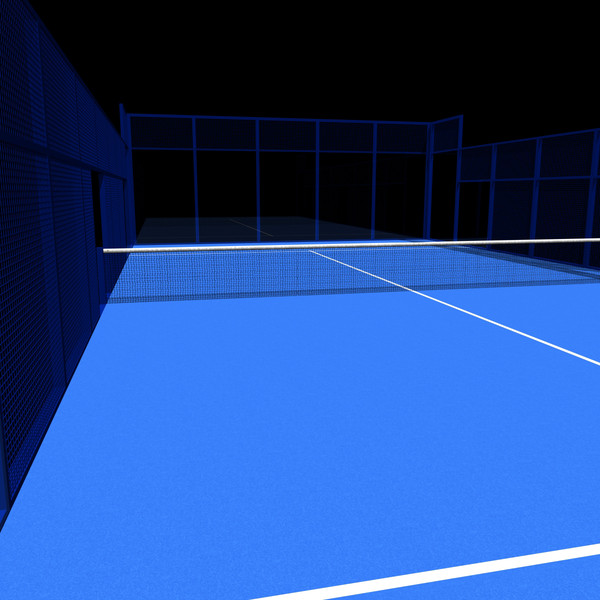 paddle court 3d x - Paddle court by samuel perales